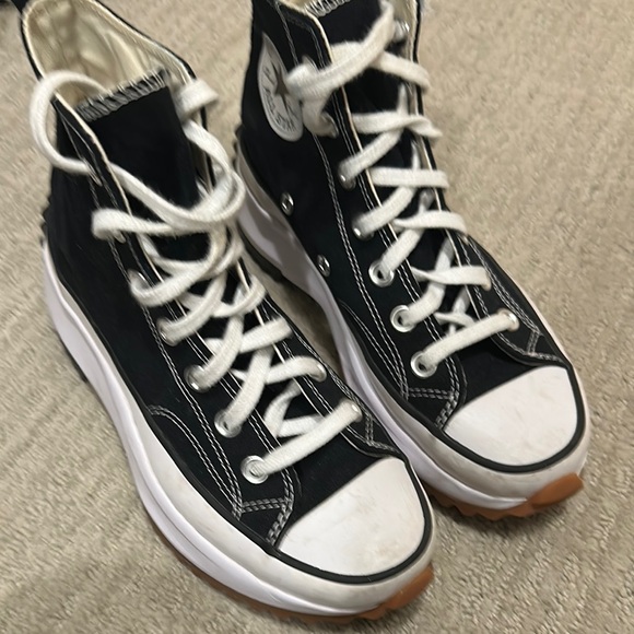 Converse run star hike platform Black High-Top Sneakers 6.5 - Picture 2 of 6
